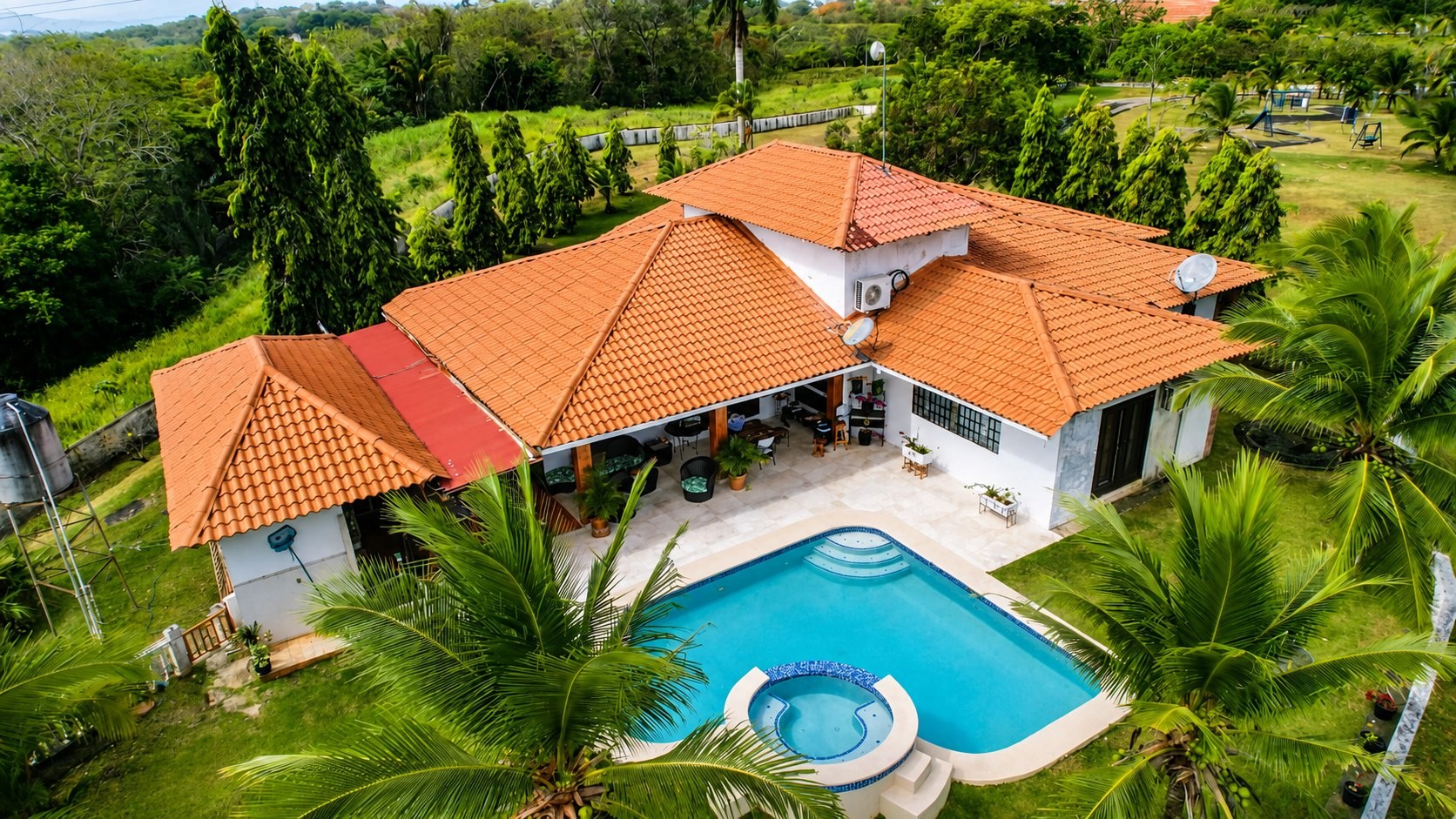 Vista aérea Finca HAlcázar La Chorrera Panamá